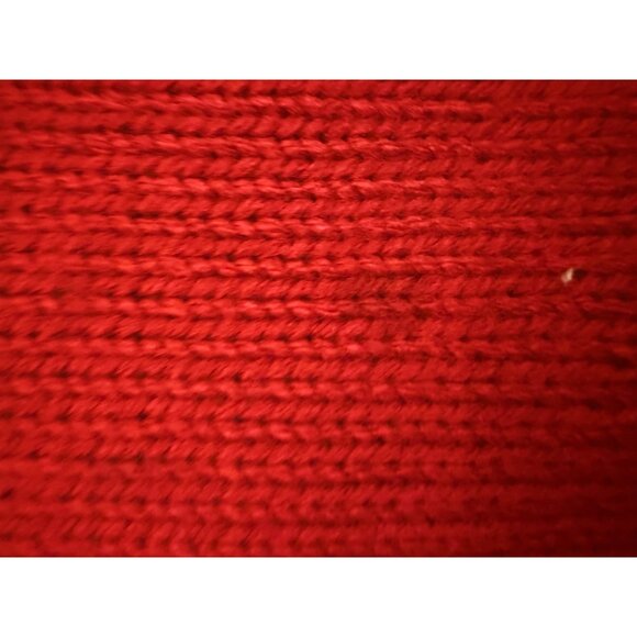 VTG Yarnworks Petite S Red White Lightning Bolt Sweater Dress Lambswool read y2k - Picture 8 of 12